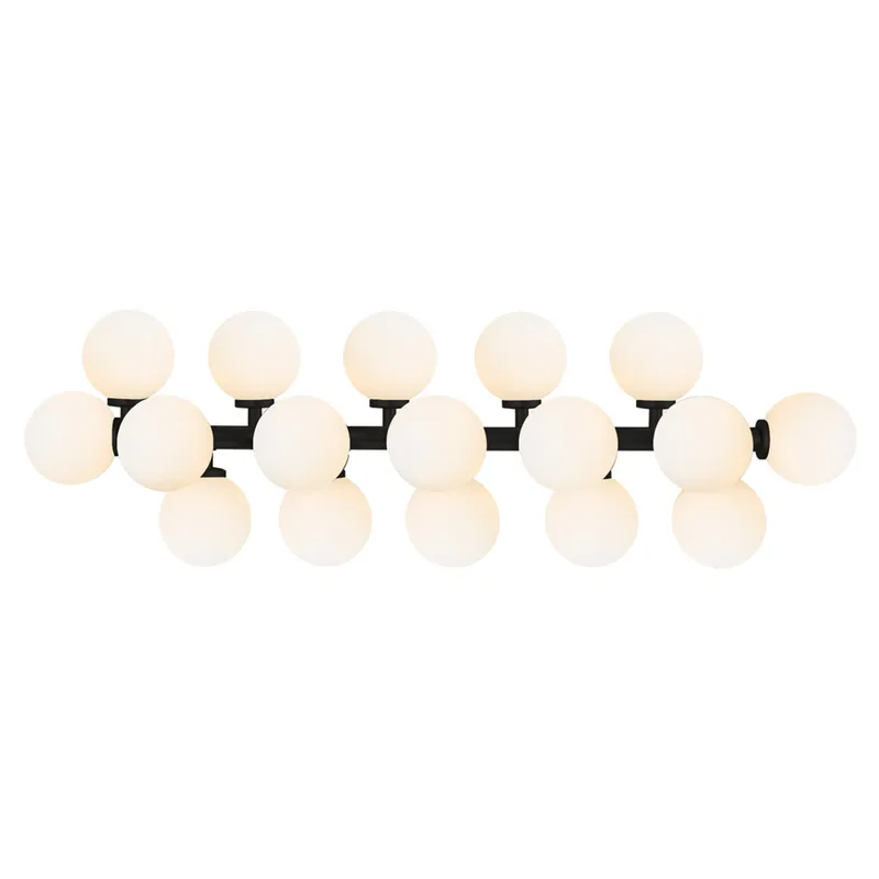 Arya Vanity Lights 17 Frosted Glass Globes — Modern Lights LED Wall Lights 7.0W 