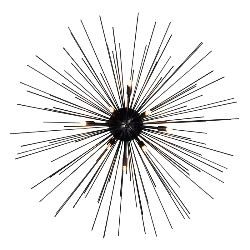 Savannah Flush Mounts 8 Light Black — Modern Lights LED Ceiling Lights 40.0W 
