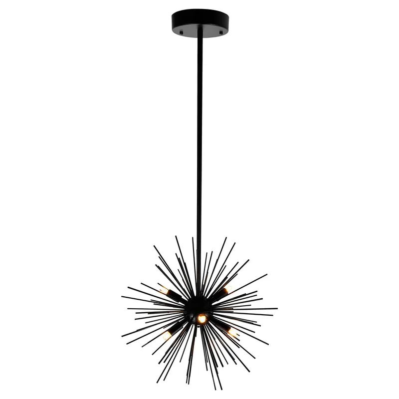Savannah Chandeliers 6 Black Starburst — Modern Lights LED Pendant Lights 40.0W 