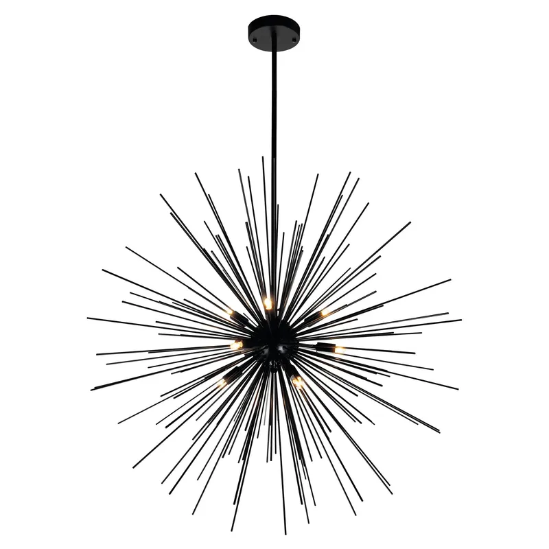 Savannah Chandeliers 9 Black Finish — Modern Lights LED Pendant Lights 40.0W 