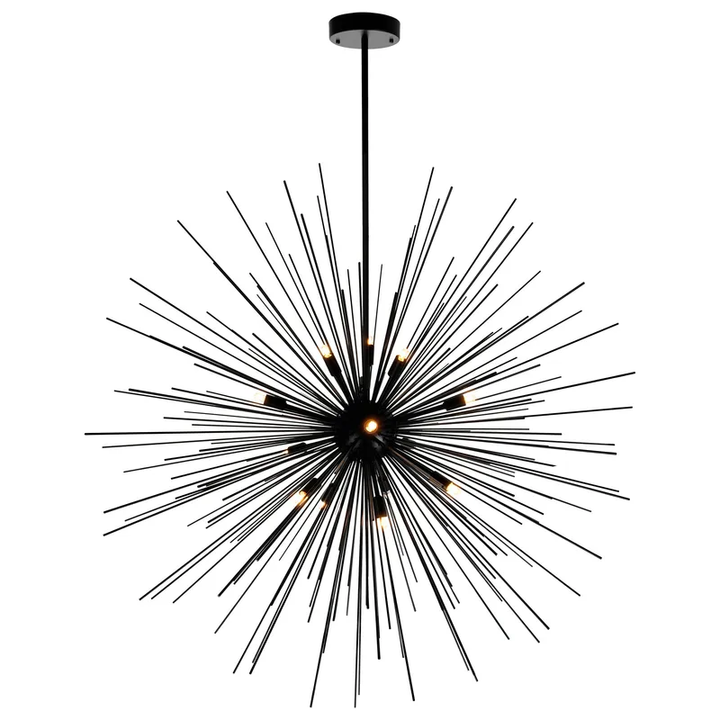 Savannah Chandeliers 14 Light Black Finish — Modern Lights LED Pendant Lights 40.0W 