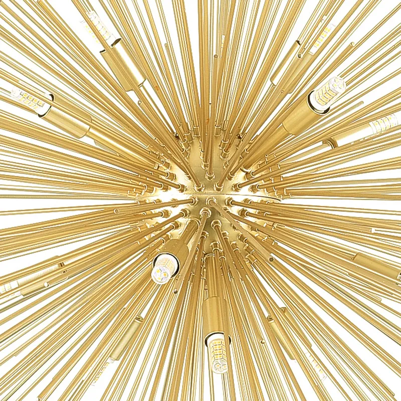 Savannah Chandeliers 14 Light Gold Leaf — Modern Lights LED Pendant Lights 40.0W 