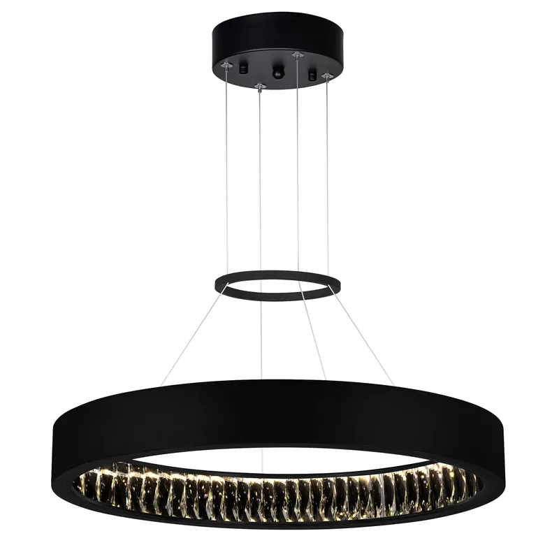 Rosalina Chandeliers 26in Matte Black LED — Modern Lights LED Pendant Lights 45.0W 