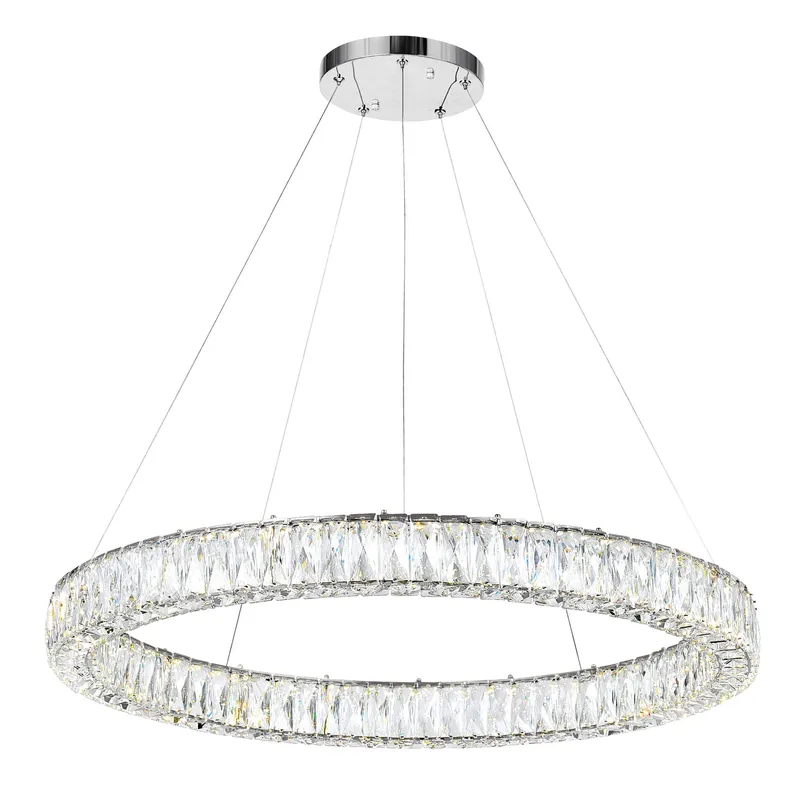 Madeline Chandeliers 32in Chrome LED — Modern Lights LED Pendant Lights 72.0W 