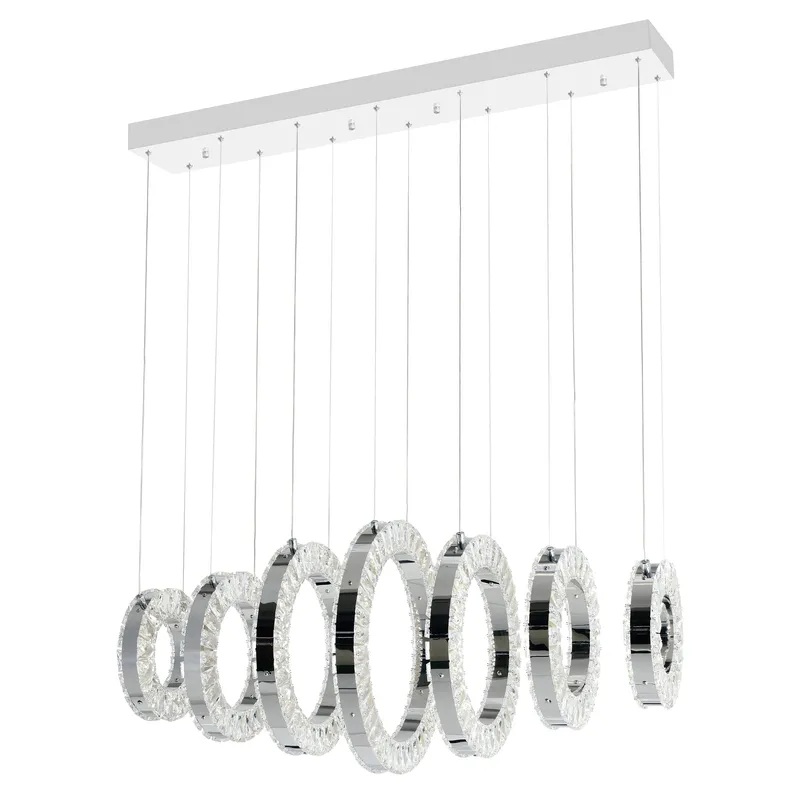 Celina Chandeliers 7 Light Chrome Finish — Modern Lights LED Pendant Lights 100.0W 