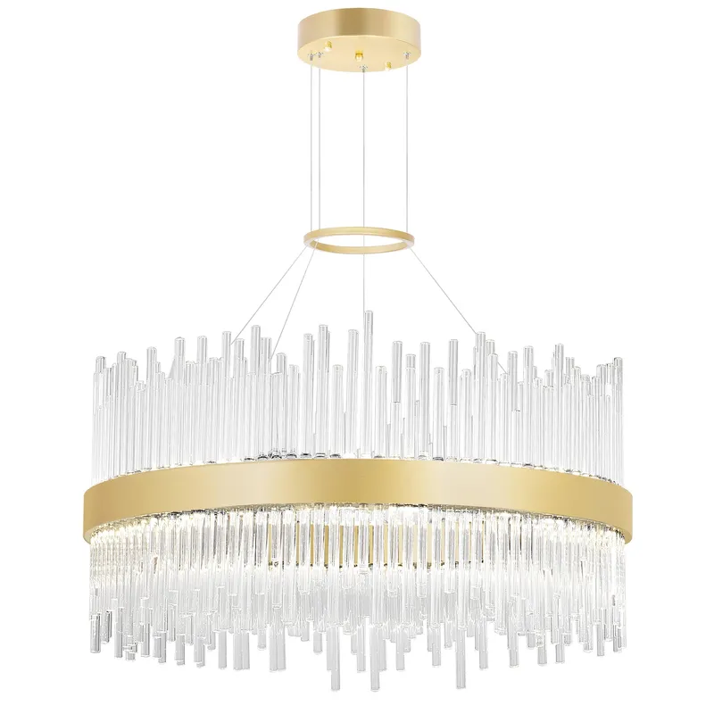 Genevieve Chandeliers Medallion Gold Finish — Modern Lights LED Pendant Lights 50.0W 