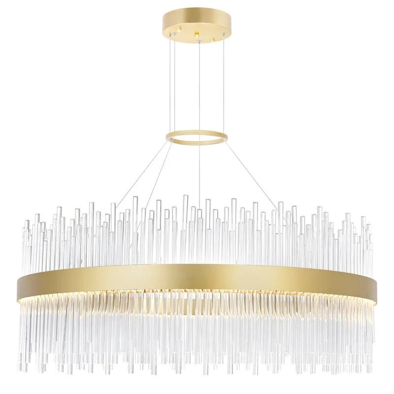 Genevieve Chandeliers Medallion Gold 32in — Modern Lights LED Pendant Lights 70.0W 