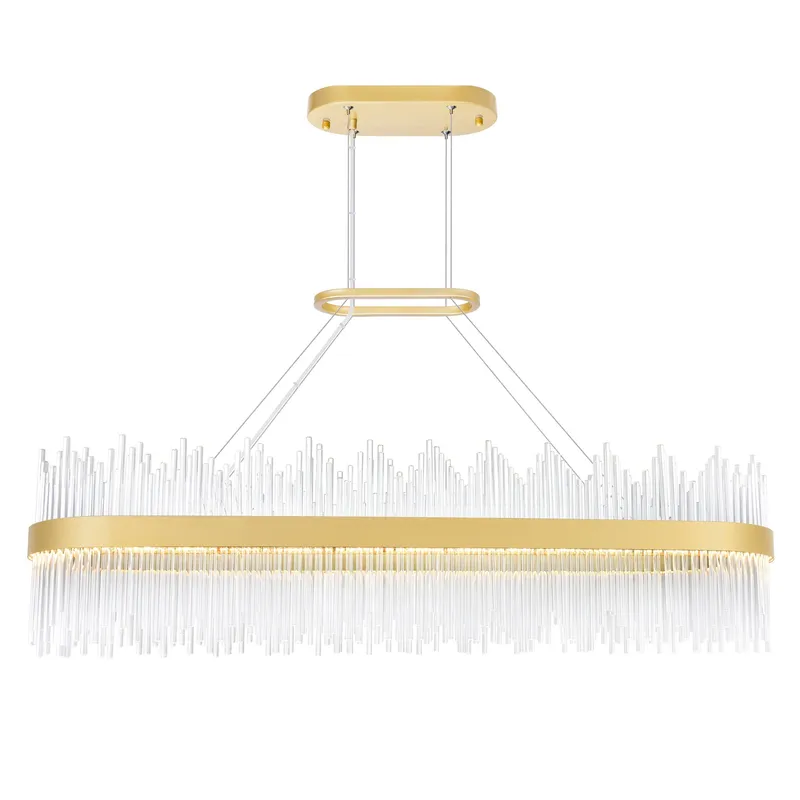 Genevieve Chandeliers Medallion Gold 47 Inch — Modern Lights LED Pendant Lights 85.0W 