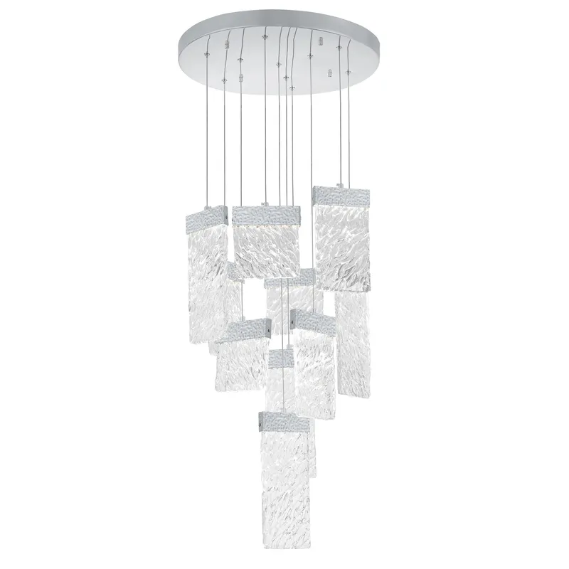 Carolina Chandeliers Pewter LED 10 Panel — Modern Lights LED Troffers & Panels 85.0W 