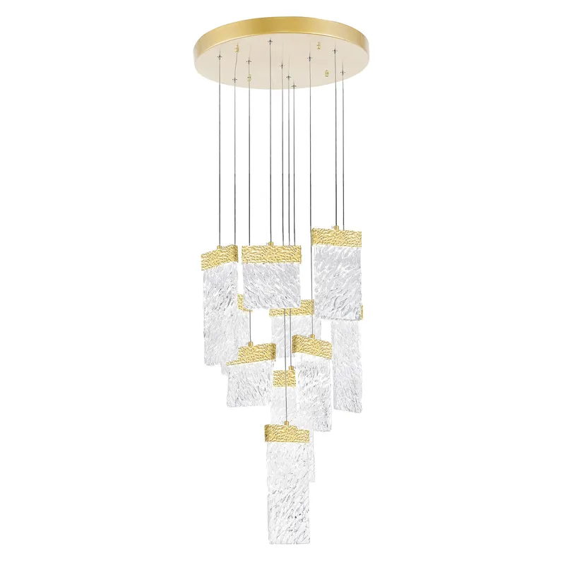 Carolina Chandeliers Gold Leaf LED Ten Panels — Modern Lights LED Troffers & Panels 85.0W 