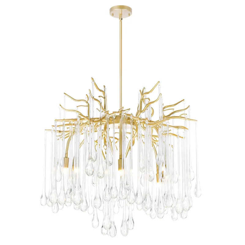 Anita Chandeliers 6 Gold Leaf — Modern Lights LED Pendant Lights 40.0W 
