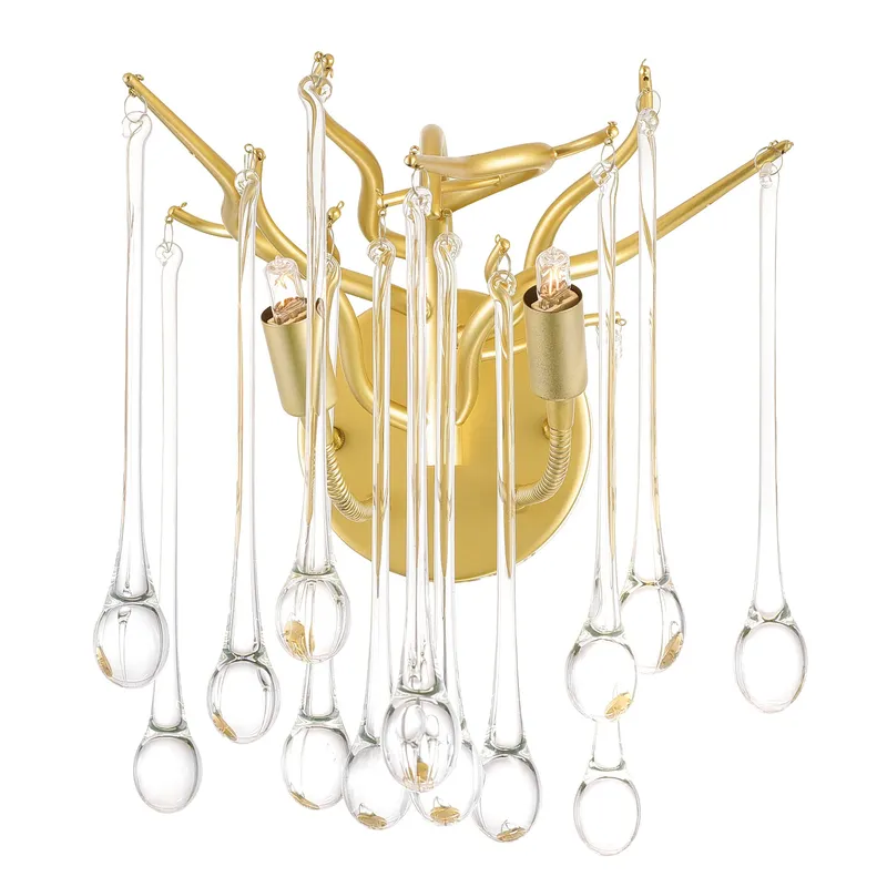 Anita Wall Lights Gold Leaf 2 Lights — Modern Lights LED Wall Lights 40.0W 