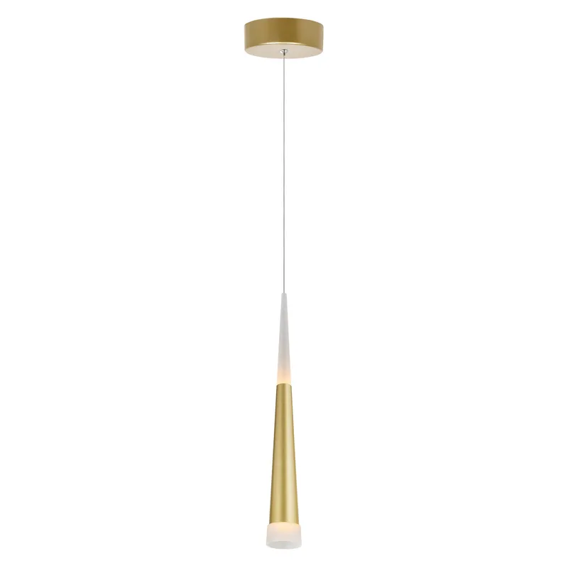 Andes Pendants Satin Gold LED 2 Inch — Modern Lights LED Pendant Lights 5.0W 