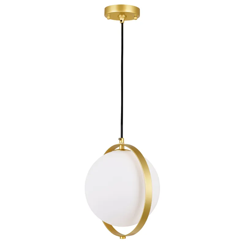 Da Pendants Brass Finish Metal Glass — Modern Lights LED Pendant Lights 7.0W 