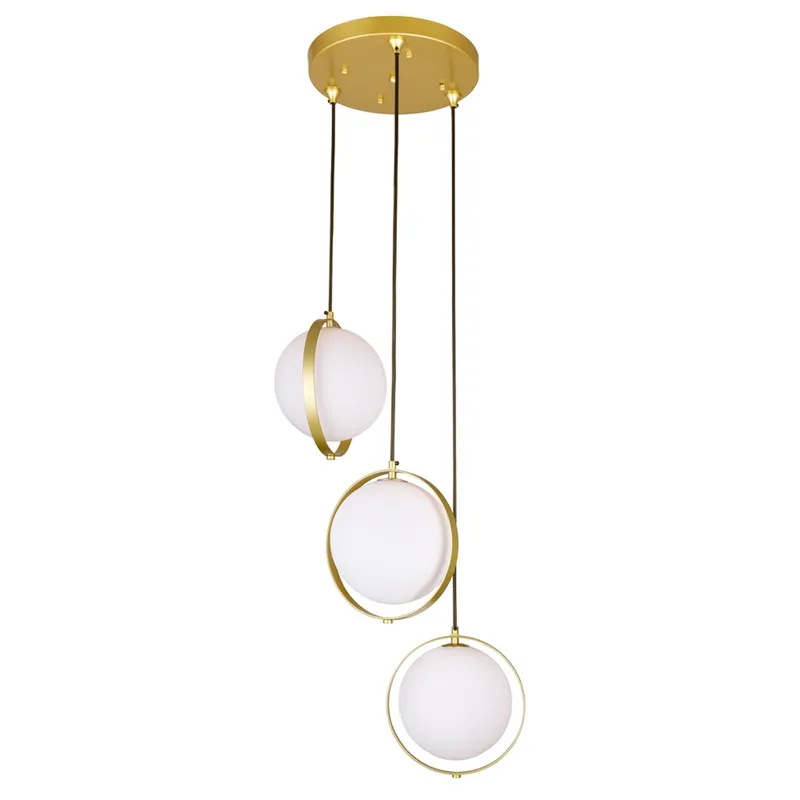 Da Pendants 3 Light Medallion Gold — Modern Lights LED Pendant Lights 7.0W 