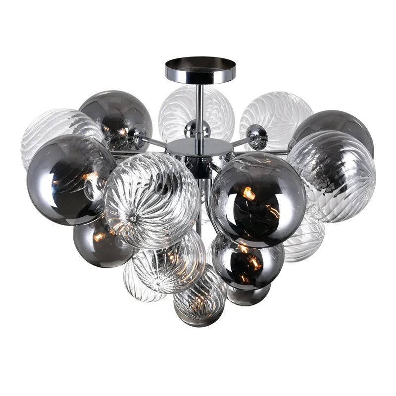 Pallocino Flush Mounts Chrome 10 Lights — Modern Lights LED Ceiling Lights 5.0W 