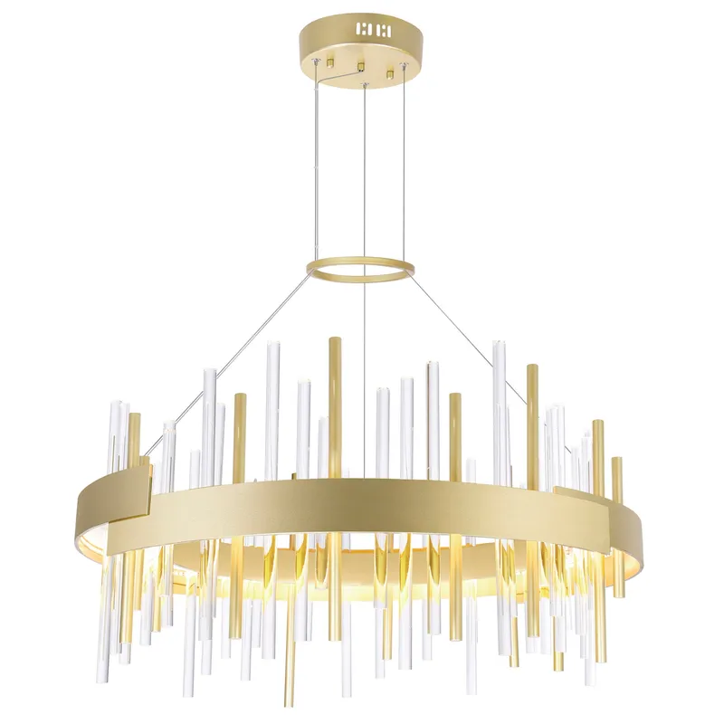 Millipede Chandeliers 26 Inch Satin Gold — Modern Lights LED Pendant Lights 70.0W 
