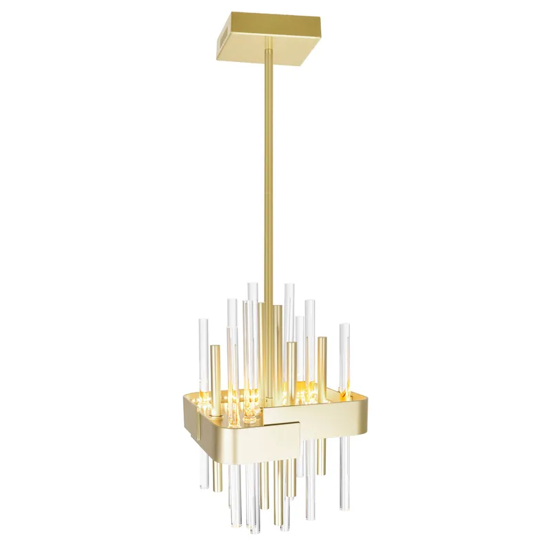 Millipede Pendants Satin Gold 8 Inch — Modern Lights LED Pendant Lights 16.0W 