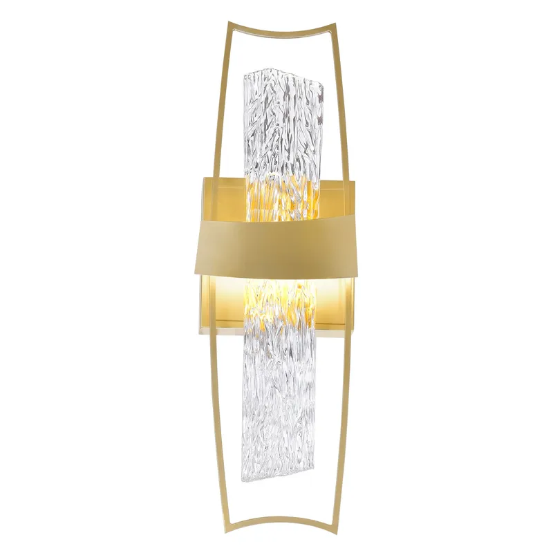 Guadiana Wall Lights Satin Gold Glass LED — Modern Lights LED Wall Lights 5.0W 