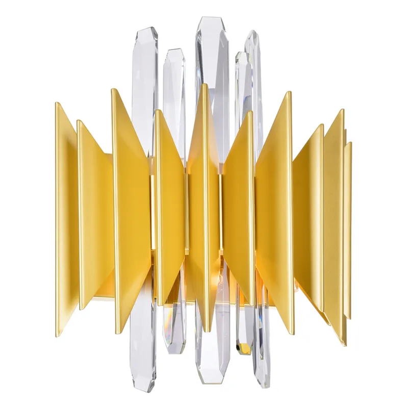 Cityscape Wall Lights 5 Satin Gold Metal — Modern Lights LED Wall Lights 40.0W 