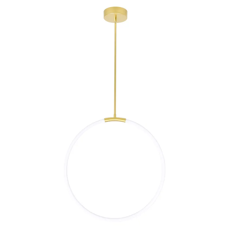 Hoops Chandeliers Satin Gold 24in LED — Modern Lights LED Pendant Lights 22.0W 