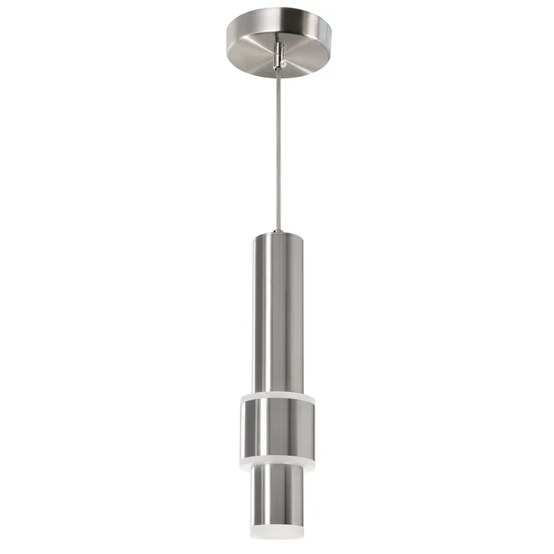 Lena Pendants Satin Nickel 5 Inch LED — Modern Lights LED Pendant Lights 9.0W 