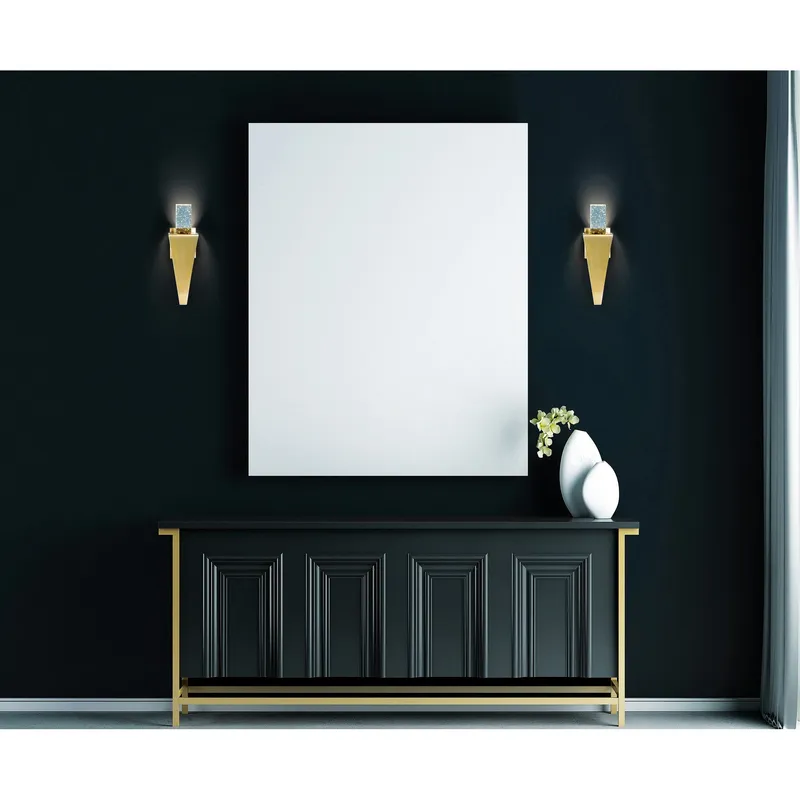 Catania Wall Lights Satin Gold Integrated LED — Modern Lights LED Wall Lights 6.0W 