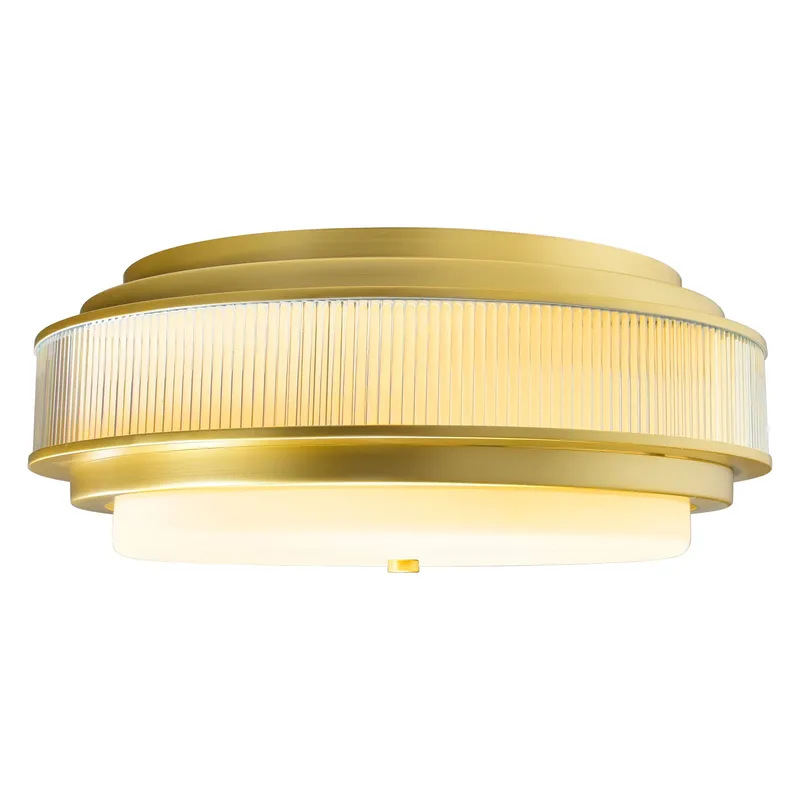 Valdivia Satin Gold 4 Light Flush Mounts — Modern Lights LED Ceiling Lights 60.0W 