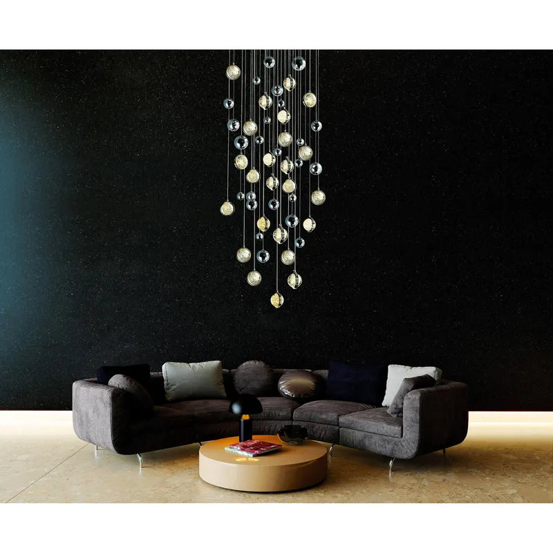 Salvador Chandeliers 23 Lights Polished Nickel — Modern Lights LED Pendant Lights 46.0W 