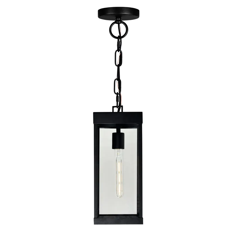 Windsor Outdoor Hanging Lights Black 1 Light — Modern Lights LED Pendant Lights 60.0W 
