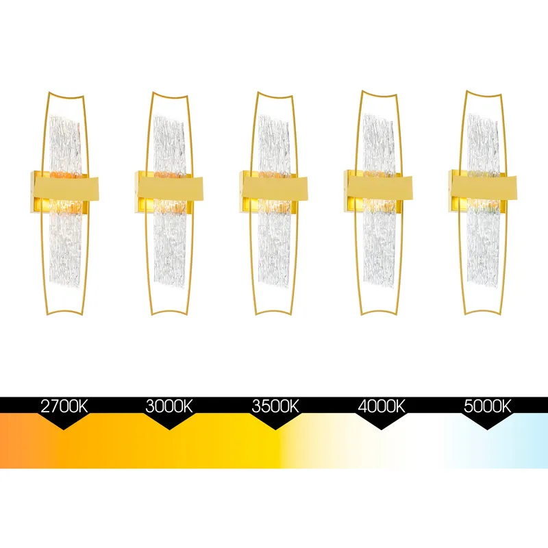 Guadiana Wall Lights Satin Gold LED — Modern Lights LED Wall Lights 10.0W 