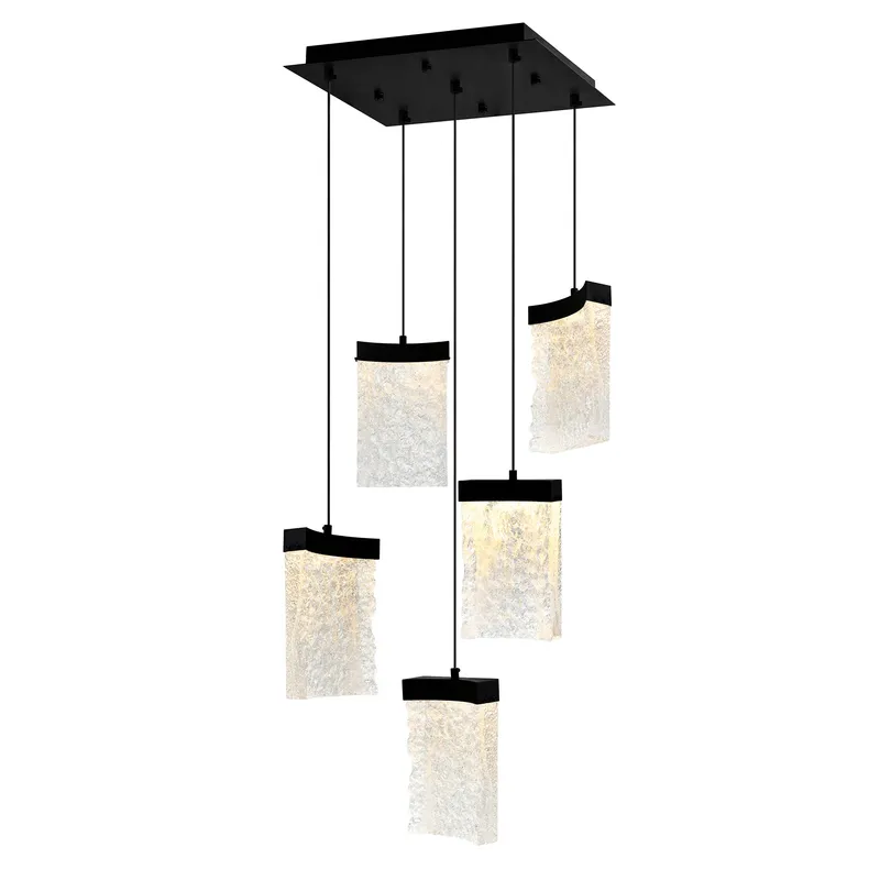 Lava Pendants 12in Black Glass LED — Modern Lights LED Pendant Lights 55.0W 