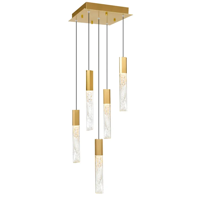 Greta Pendants Brass Integrated LED Modern — Modern Lights LED Pendant Lights 23.0W 