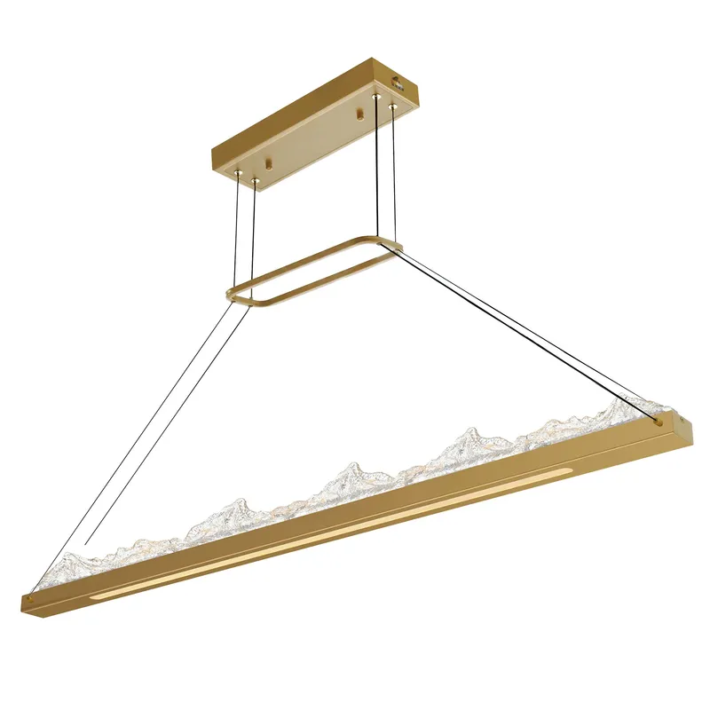 Himalayas Chandeliers Brass 62in LED — Modern Lights LED Pendant Lights 38.0W 