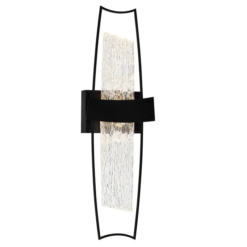 Guadiana Wall Lights Black Integrated LED 8in — Modern Lights LED Wall Lights 10.0W 