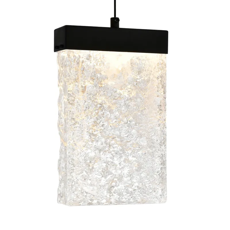 Lava Chandeliers 48in Black Glass LED — Modern Lights LED Pendant Lights 150.0W 