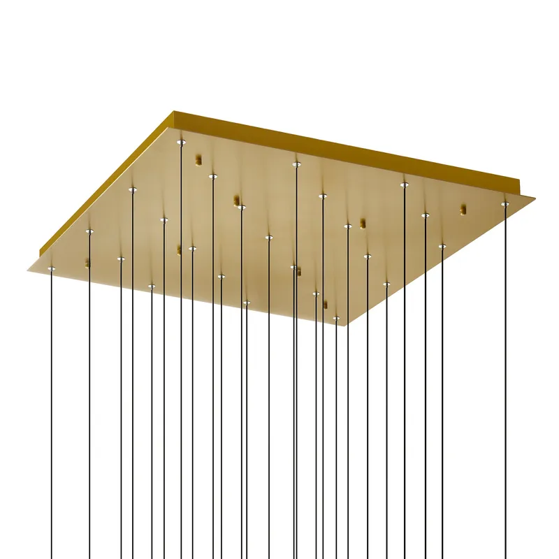 Greta Chandeliers 28in Brass LED Glass — Modern Lights LED Pendant Lights 110.0W 