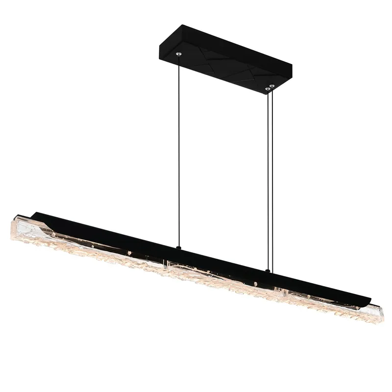 Valira Chandeliers Integrated LED Black 48in — Modern Lights LED Pendant Lights 30.0W 
