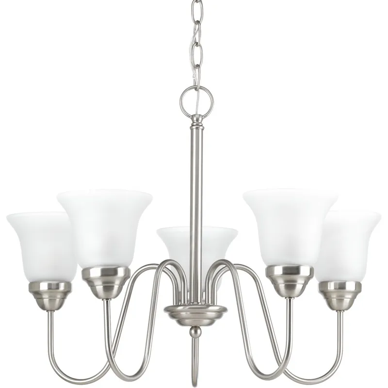 Classic Collection Five-Light Etched Glass Chandelier Light — Progress Lighting LED Landscape Lights  