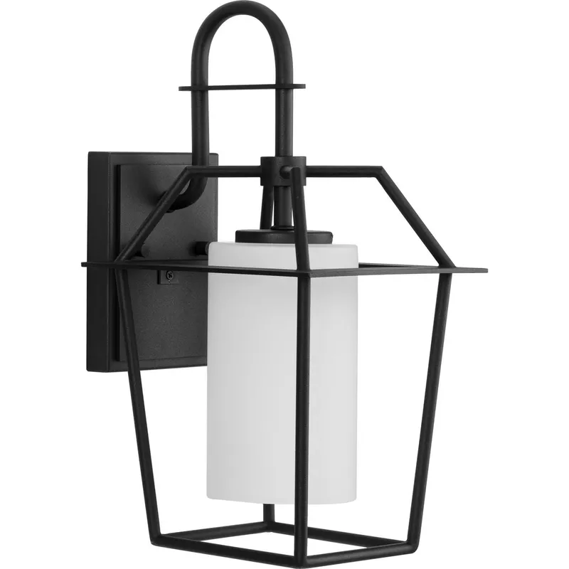 Chilton Collection One-Light Etched Opal Glass Outdoor Wall Lantern — Progress Lighting LED Wall Lights  