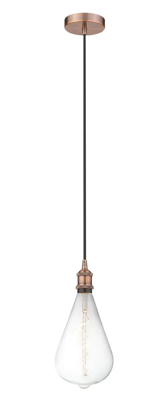 Edison Mini Pendant Antique Copper Finish — Modern Lights LED Pendant Lights 7.0W 