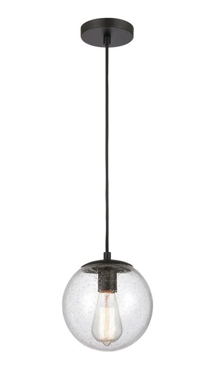 Auralume Mini Pendant Matte Black Glass — Modern Lights LED Pendant Lights  