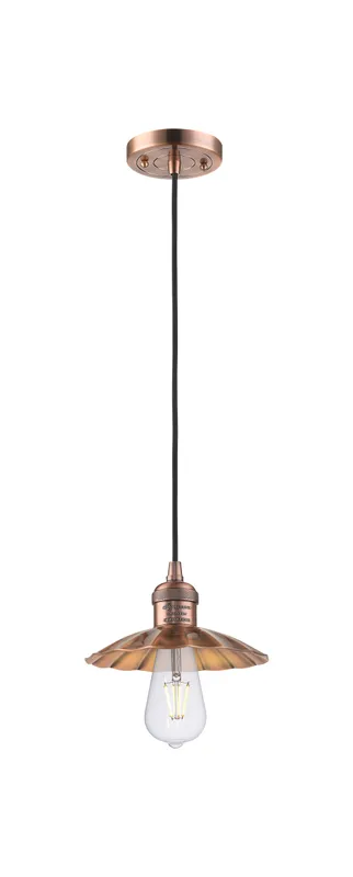 Franklin Restoration Mini Pendant Antique Copper — Modern Lights LED Pendant Lights  