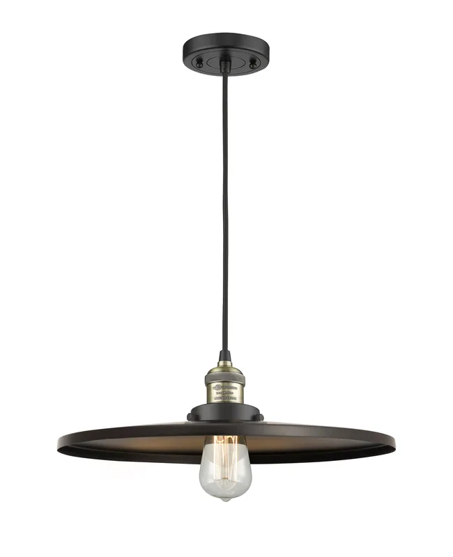 Franklin Restoration Mini Pendant 16 Inch Brass — Modern Lights LED Pendant Lights 6.0W 