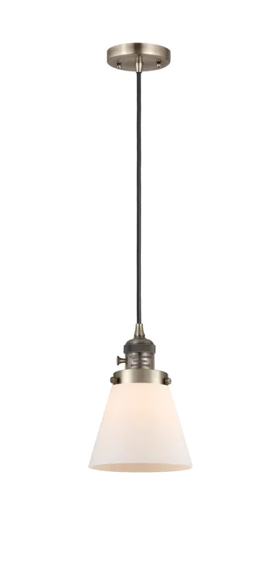 Franklin Restoration Cone Antique Brass Steel — Modern Lights LED Pendant Lights  