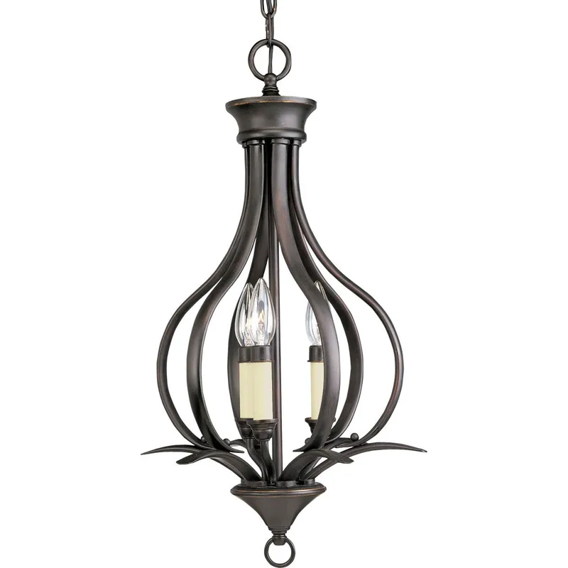 Trinity Collection Three-Light Foyer Pendant — Progress Lighting LED Landscape Lights  
