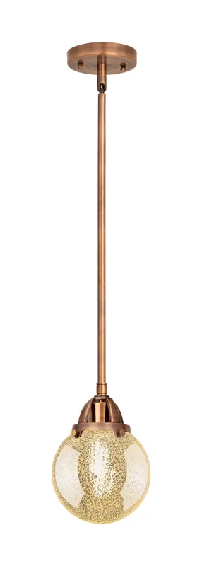Nouveau 2 Mini Pendant Cast Brass Antique Copper — Modern Lights LED Pendant Lights  