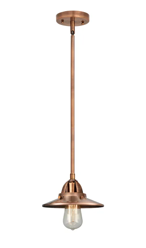 Nouveau 2 Mini Pendant 8 Inch Antique Copper — Modern Lights LED Pendant Lights  