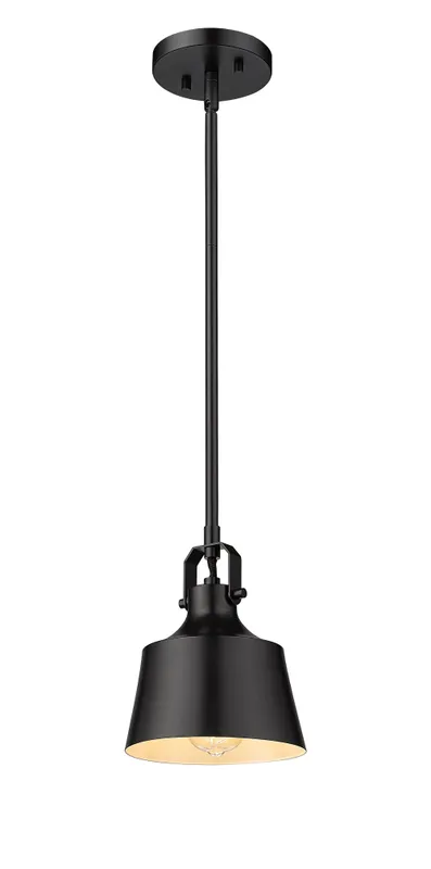 Auralume Mini Pendant Matte Black Brass — Modern Lights LED Pendant Lights  