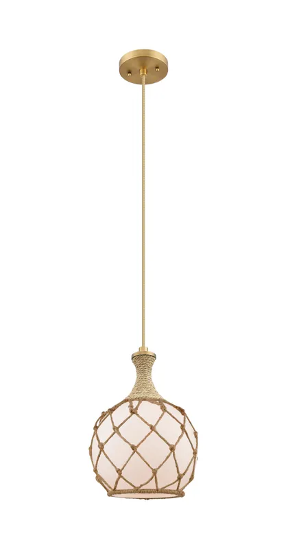 Ballston Mini Pendant Brushed Brass 8 Inch — Modern Lights LED Pendant Lights  